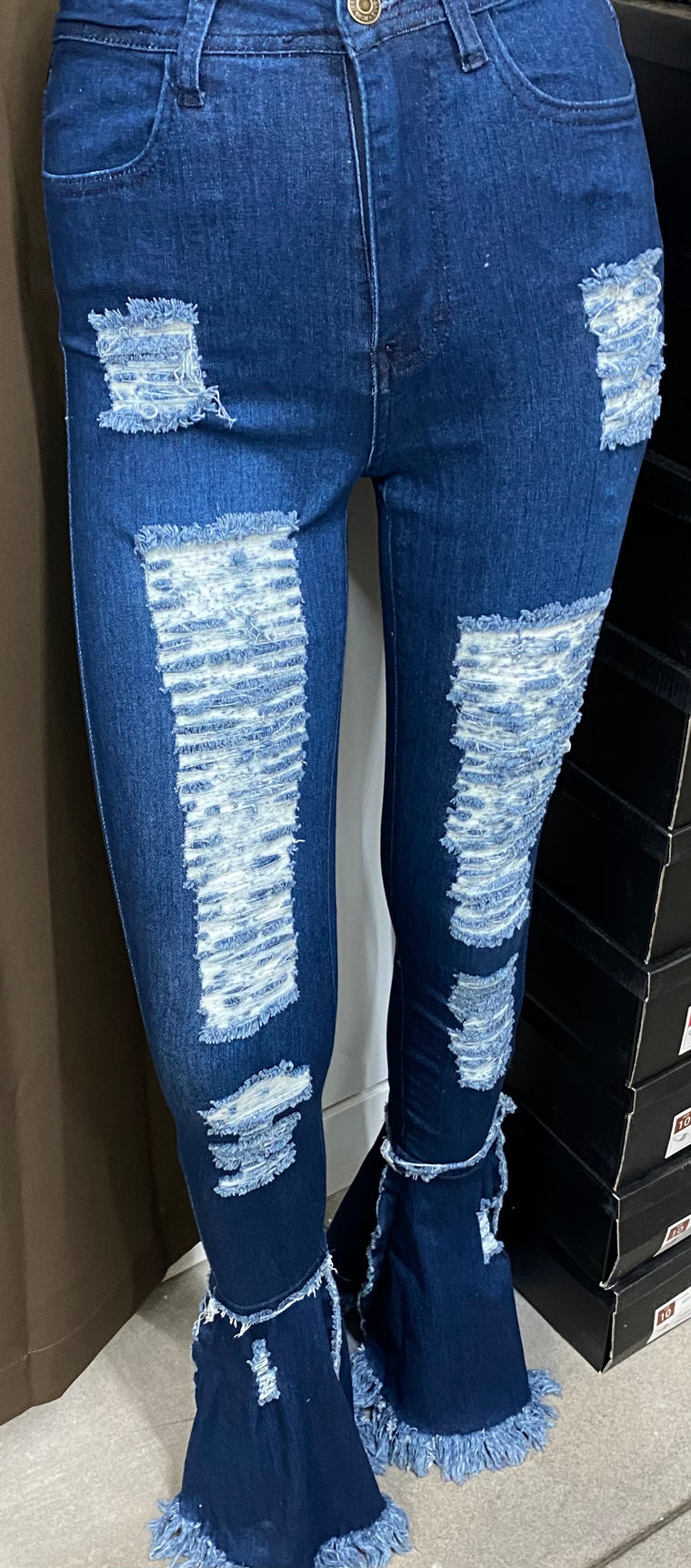 Stretch Gurl Distressed Jeans