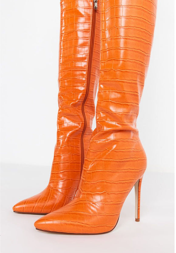 Cal-Orange Heel Boot