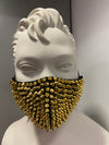 Gold Spike Face Mask