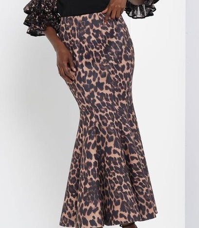 Scuba Leopard Skirt