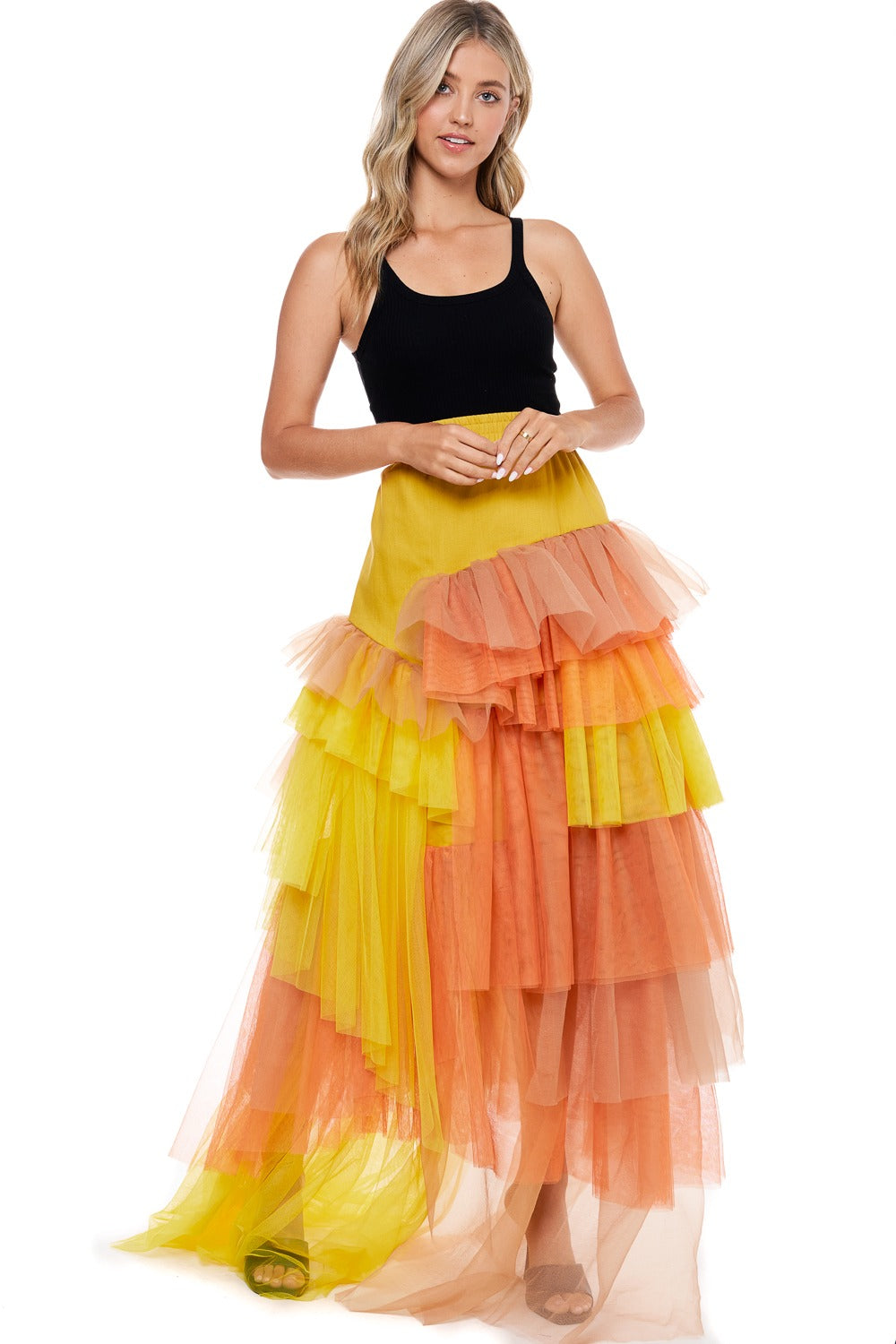 Tiered Tulle Maxi Skirt - Girl Boss Fashions & Accessories LLC