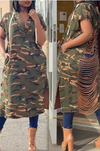 Hooded Camouflage Dress