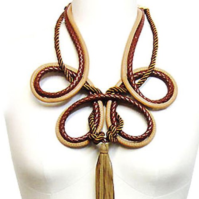Leather Knot Necklace
